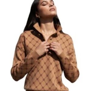 Brown Monogram Sweater